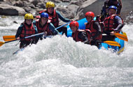 Raft sur l'Ubaye à Méolans-Revel