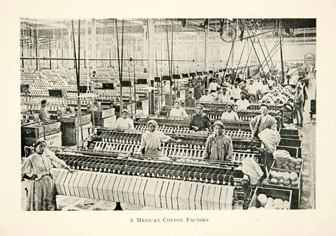 Fillature de cotton au mexique avec ses ouvrières
