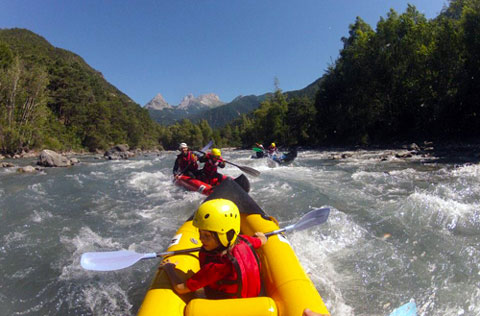Canoë-raft ou kayak-raft sur l'Ubaye Barcelonnette Embrun