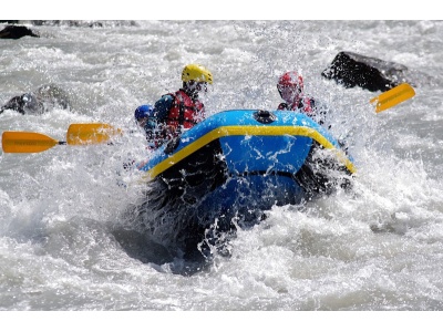 Rafting dans les rapides de l'Ubaye