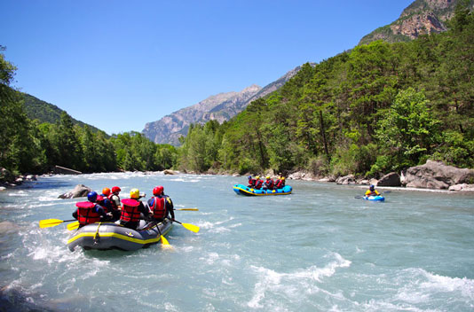 Descente en rafting sur la rivière Ubaye