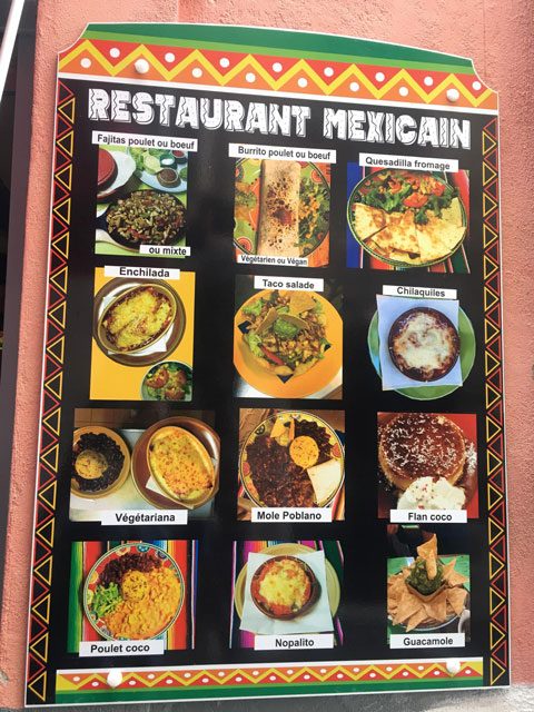 Nombreux plats mexicains au restaurant Adelita à Barcelonnette