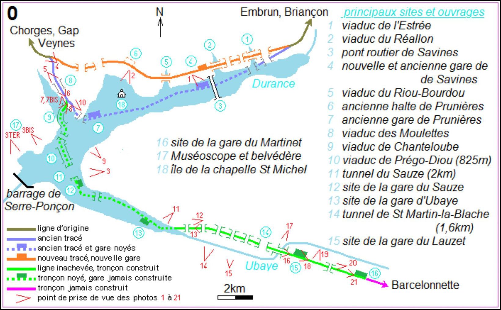 L'impact de la construction du barrage de Serre-Ponçon sur les tracés ferroviaires