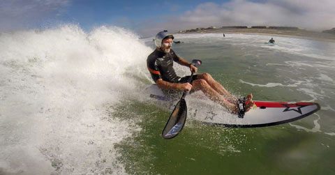 Thierry Mouraud de Lacanau sur un Wave Ski
